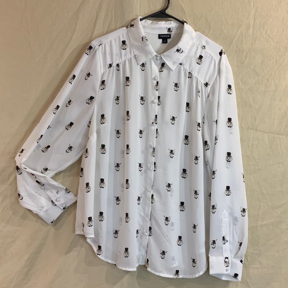 torrid Tops - Torrid Madison Blouse Featuring “Dapper Animals”